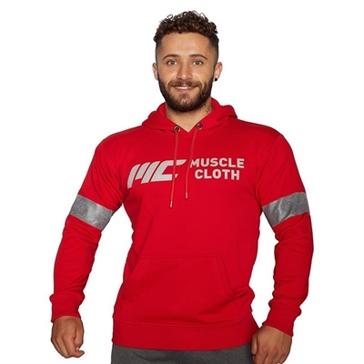 MuscleCloth Kapüşonlu Sweatshirt Kırmızı