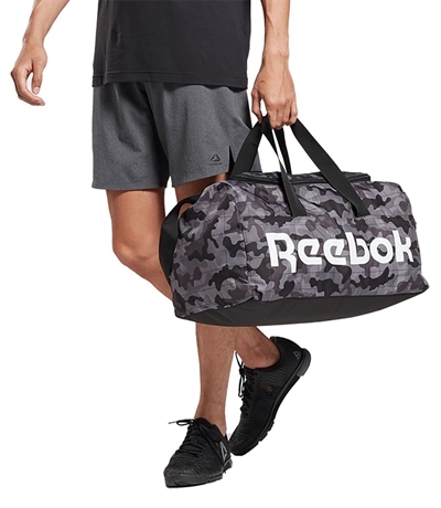 Reebok Active Core Graphic Duffel Bag Medium Canta Siyah Kamuflaj Fitmoda