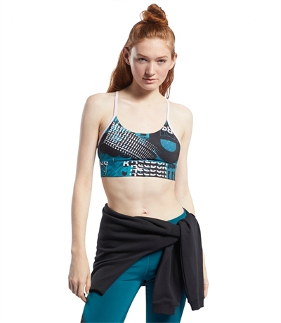 Reebok Wor Myt Aop Bra Hert Sporcu Sutyeni Cok Renkli Fitmoda