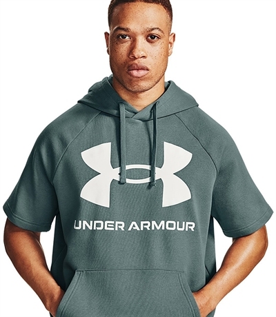 Under Armour Rival Flc Big Logo Ss Hd Kisa Kollu Sweatshirt Mavi Fitmoda Com Sweatshirt Hoodie