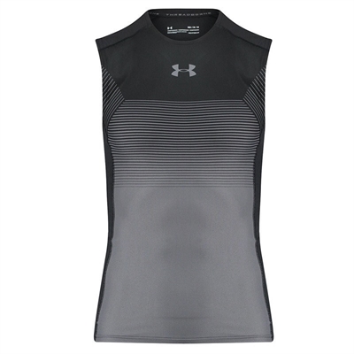 Under Armour Threadborne Vanish Kolsuz Erkek Atlet Siyah Gri Fitmoda
