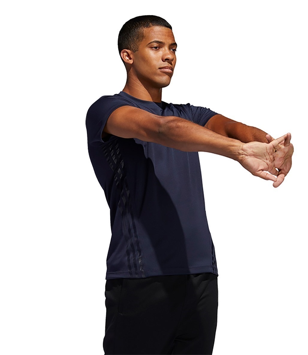 Adidas Aeroready 3-Stripes T-Shirt Lacivert