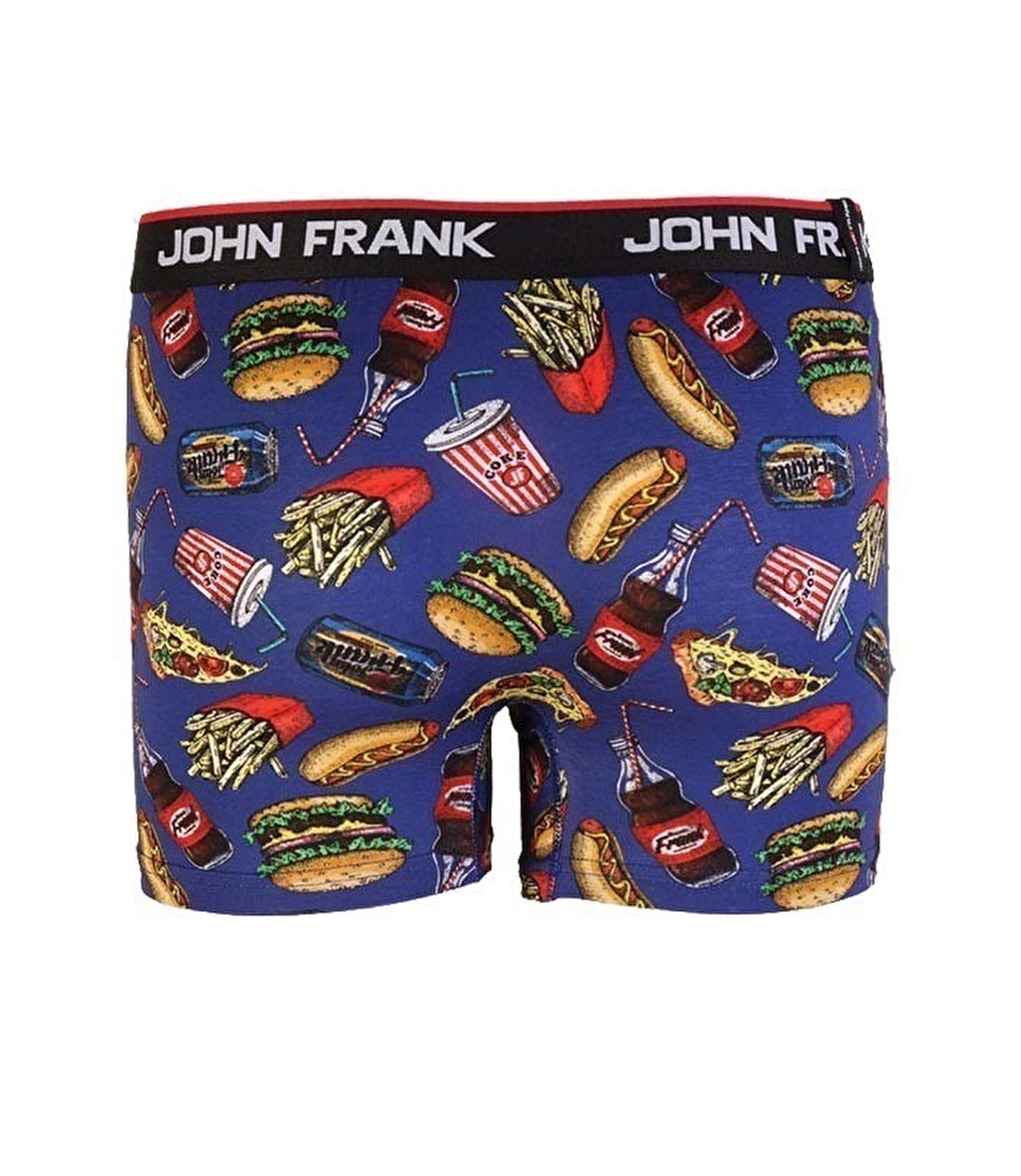 John Frank Dijital Baskılı Boxer Çok Renkli - Chips 