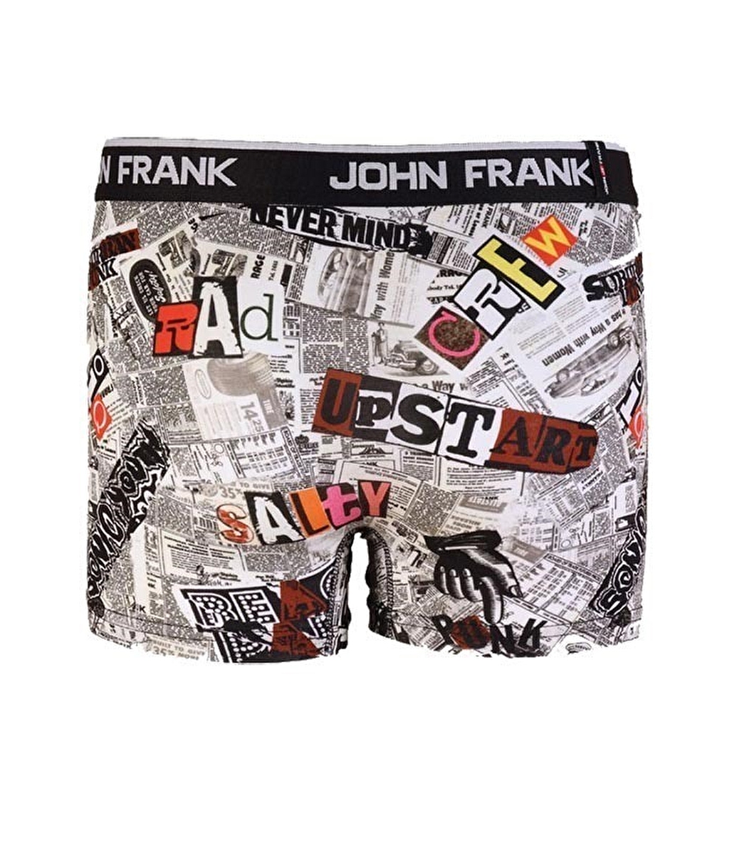 John Frank Dijital Baskılı Boxer Çok Renkli - News 