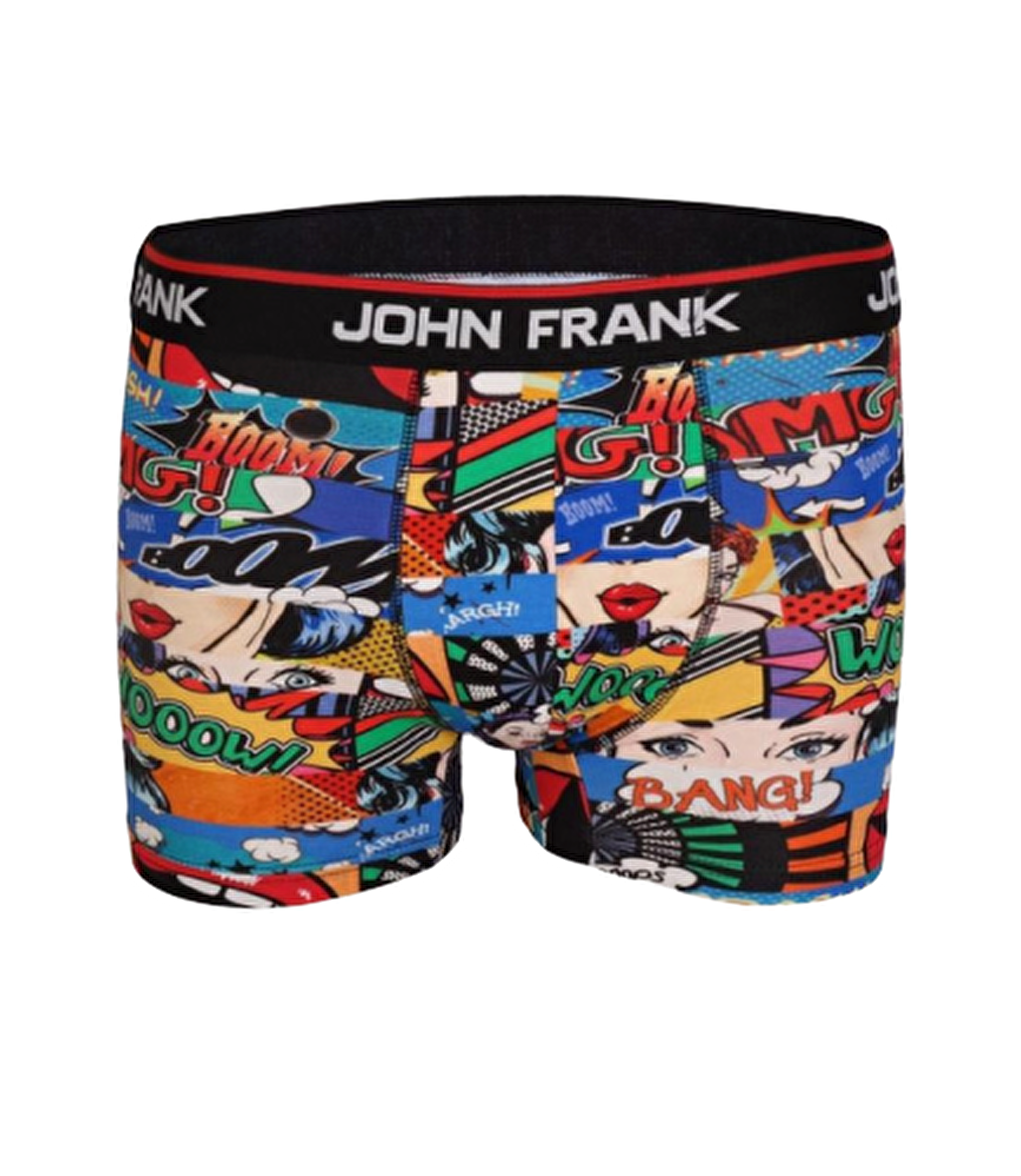 John Frank Dijital Baskılı Boxer Çok Renkli - OMG 