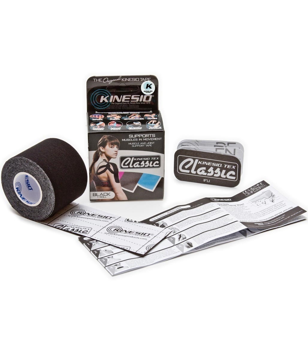 Kinesio Tape Tex Classic 5 cm X 4 m Ağrı Bandı Siyah