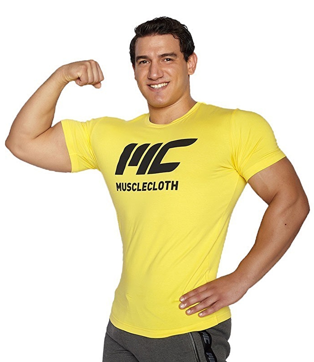 MuscleCloth Basic T-Shirt Sarı