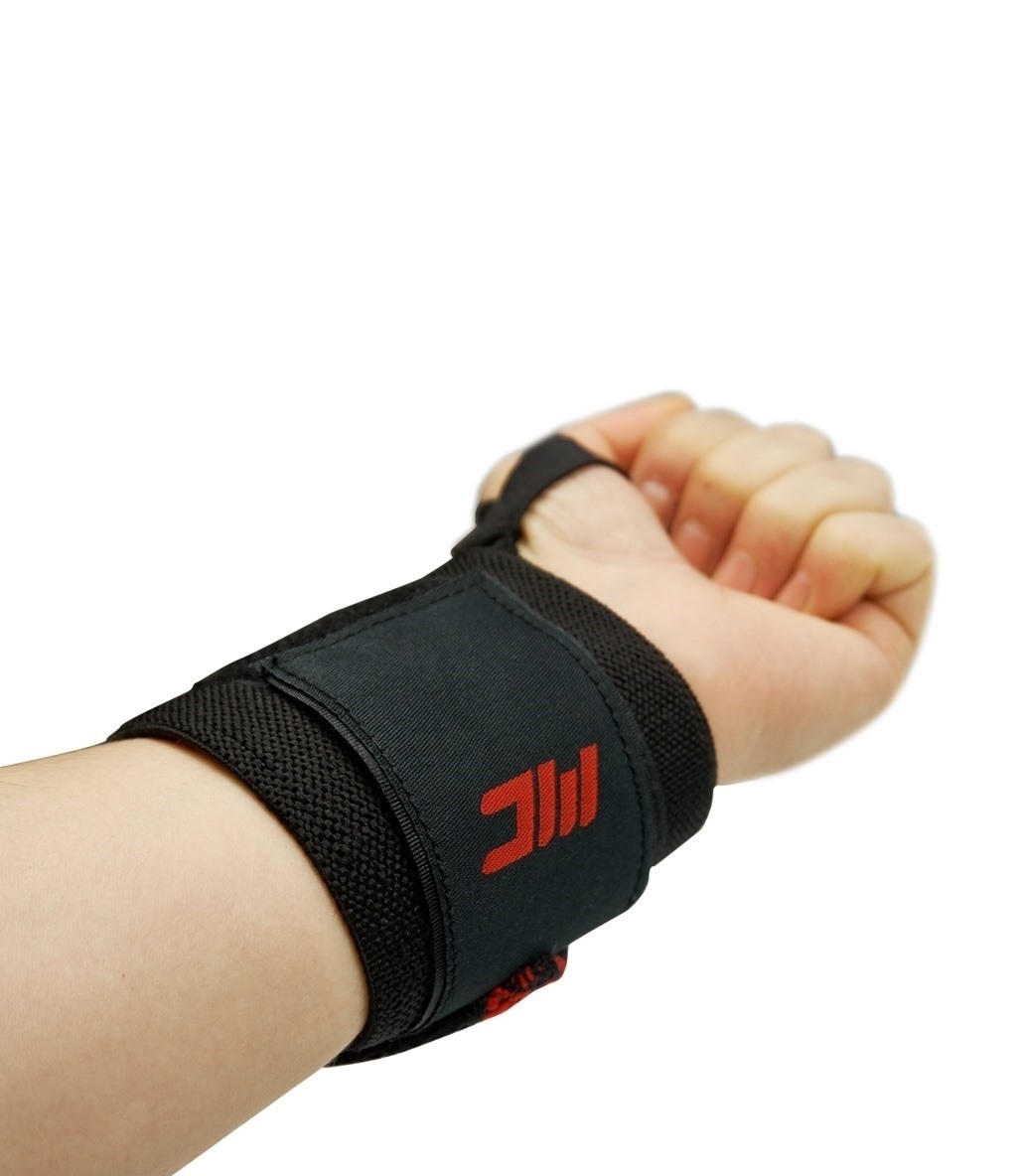 MuscleCloth Pro Fitness Ağırlık Eldiveni + Pro Wrist Wraps Siyah