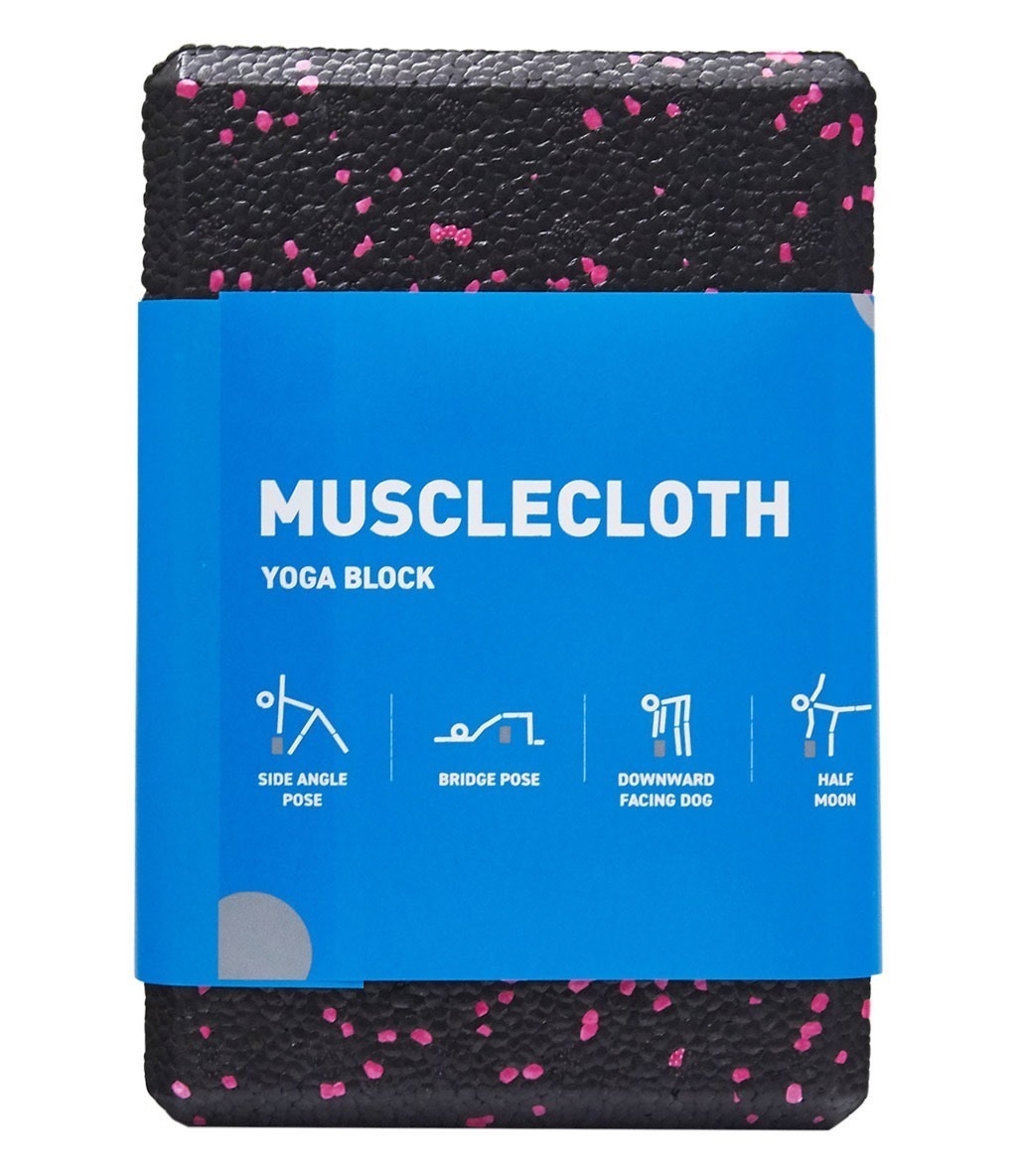 MuscleCloth Yoga Blok Siyah-Pembe