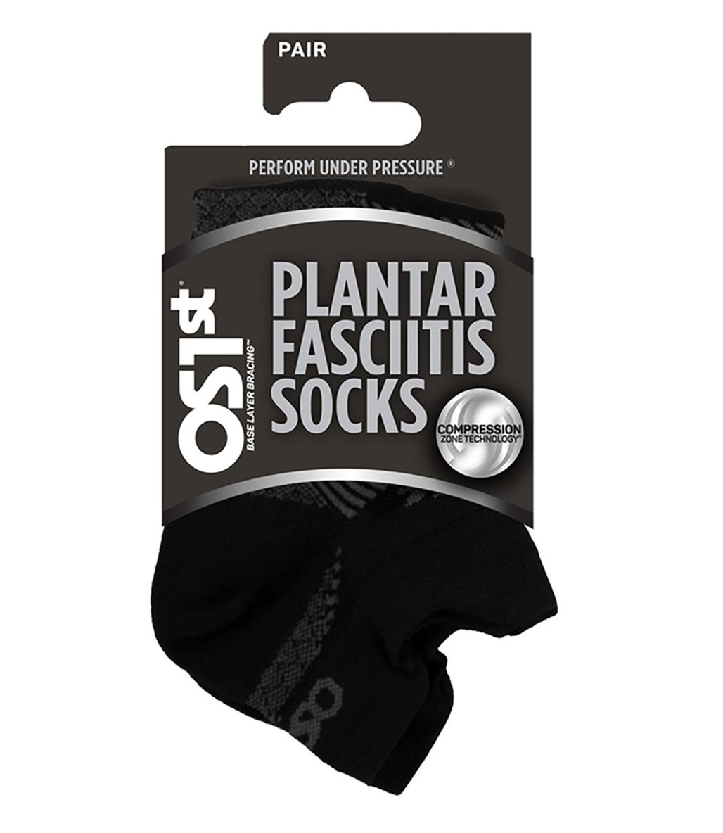 OS1st FS4 Plantar Fasciitis Performans Çorabı Siyah