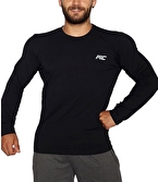 MuscleCloth Basic Uzun Kollu T-Shirt Siyah