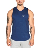 MuscleCloth Elite Kolsuz T-Shirt İndigo Mavi