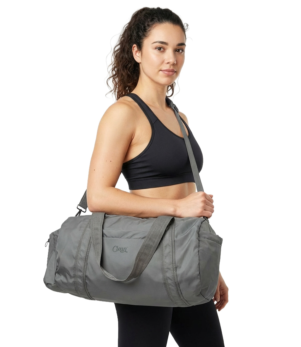 Clean Powders Fit Spor Çanta Gri