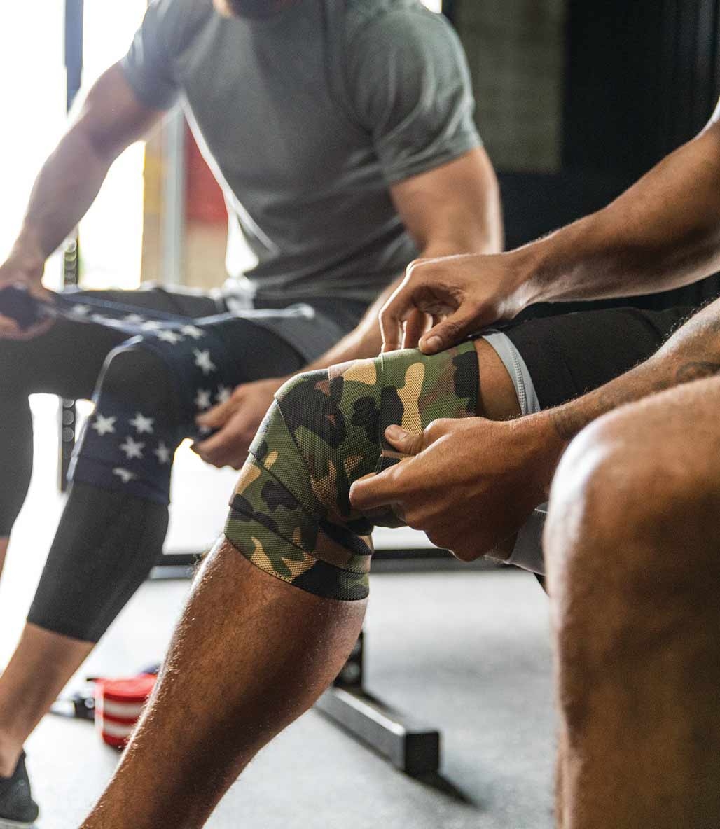 Harbinger Red Line Knee Wraps Kamuflaj