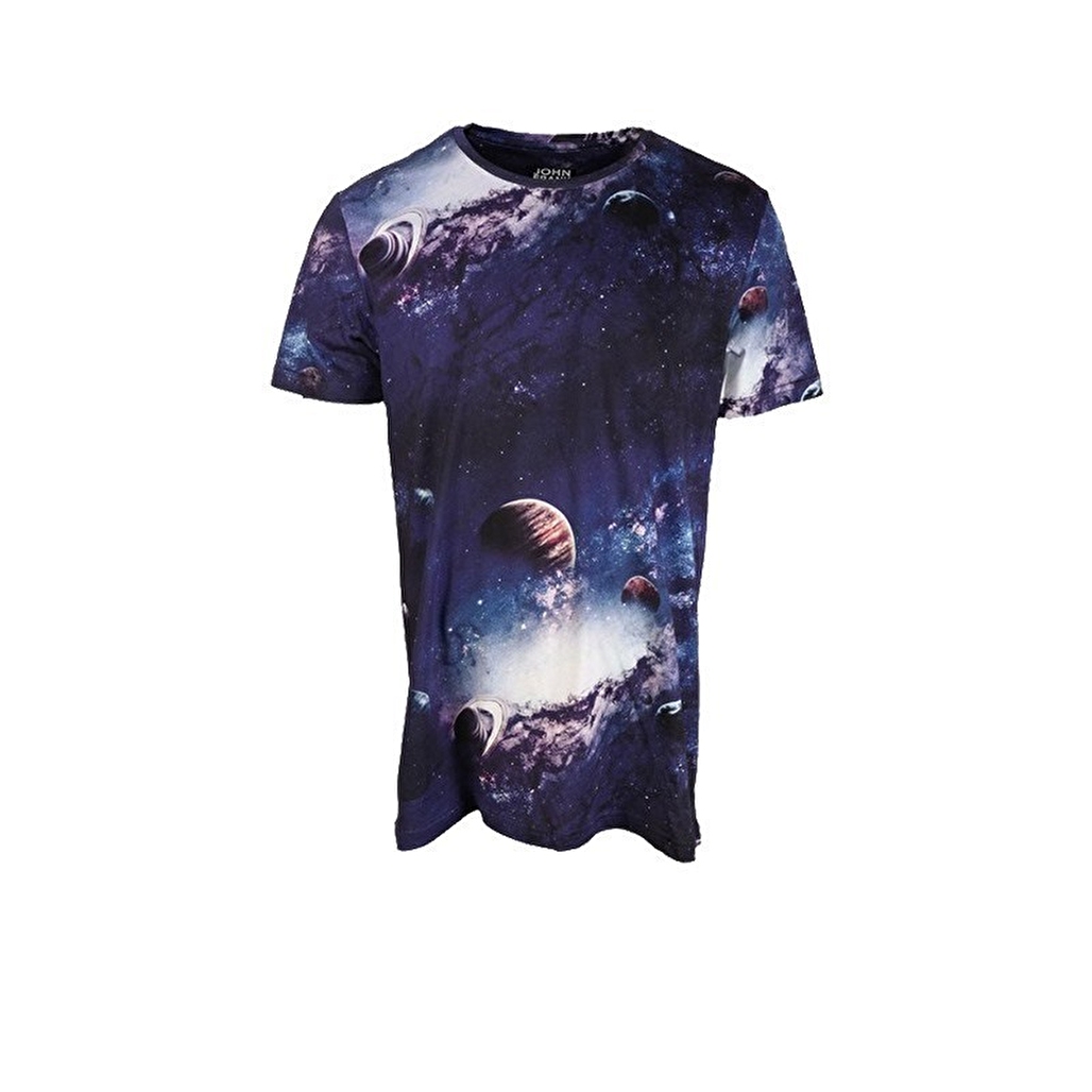 John Frank Baskılı Dijital T-Shirt Deep