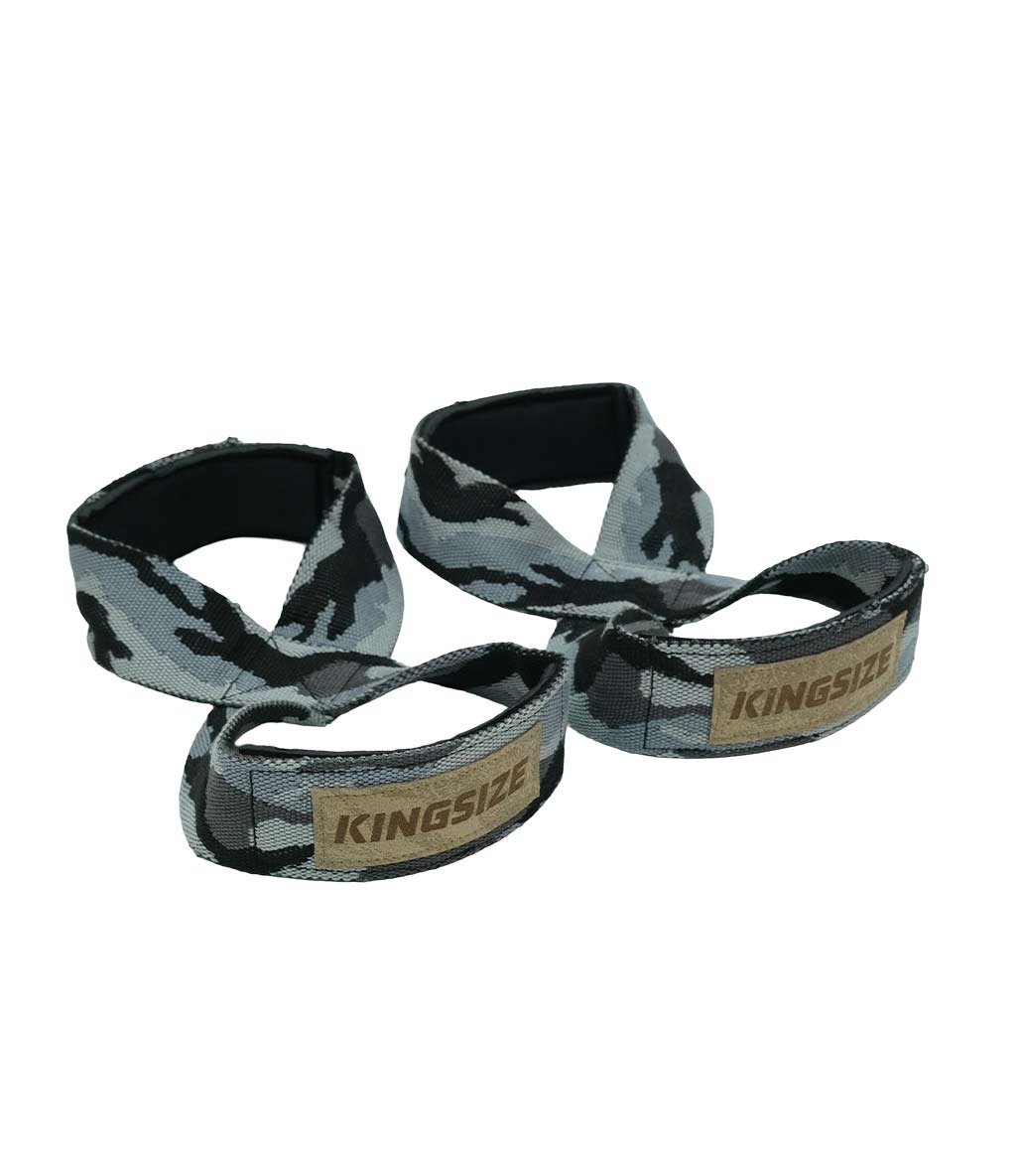 Kingsize 8 Loop Padded Lifting Straps Kamuflaj