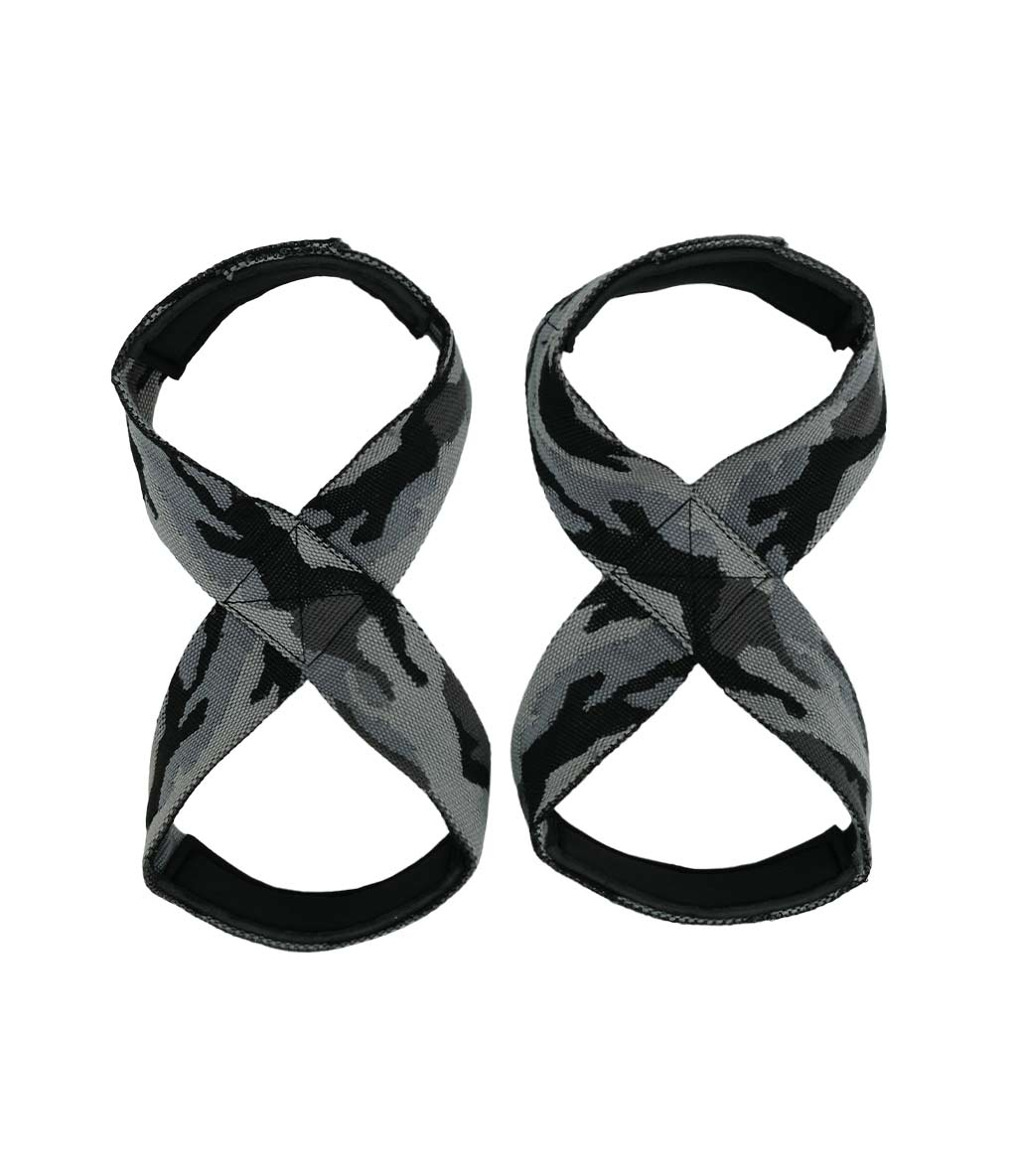 Kingsize 8 Loop Padded Lifting Straps Kamuflaj