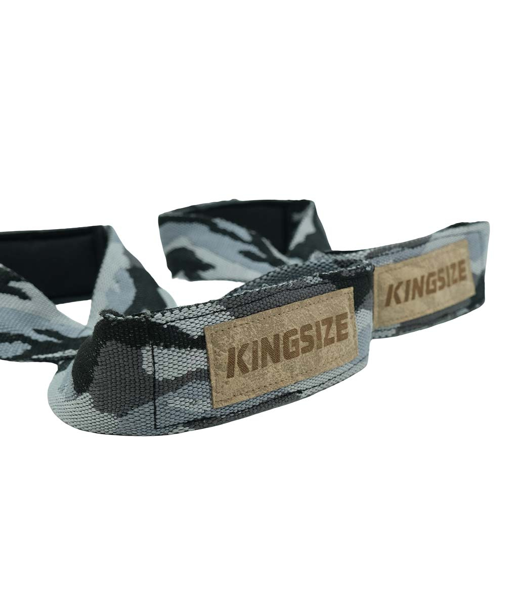 Kingsize 8 Loop Padded Lifting Straps Kamuflaj