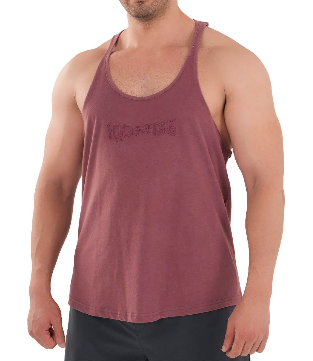 Kingsize Darksteel Antik Yıkamalı Atlet Bordo