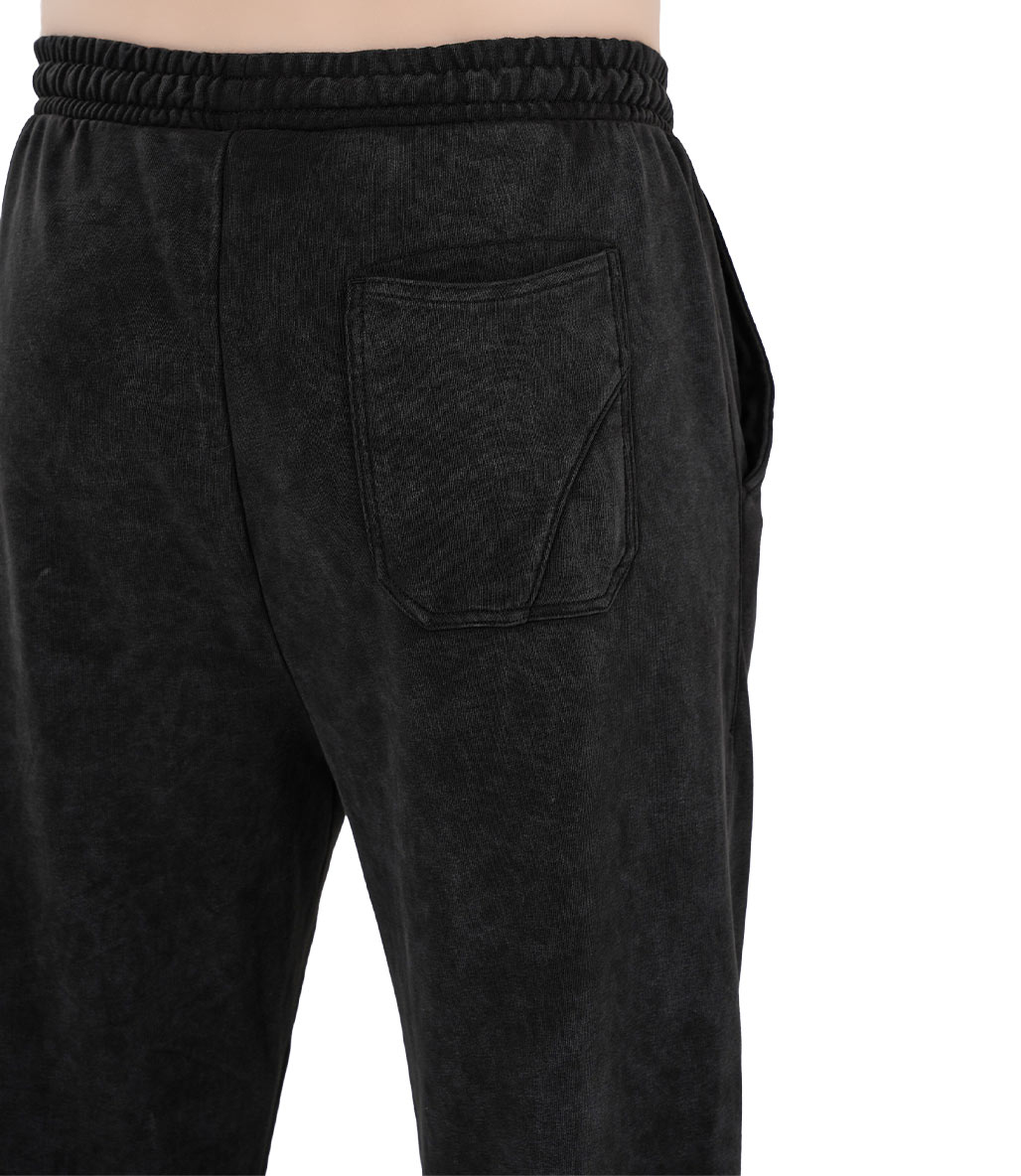 Kingsize Darksteel Antik Yıkamalı Eşofman Altı Siyah