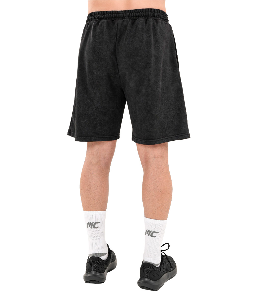 Kingsize Darksteel Antik Yıkamalı Şort Siyah