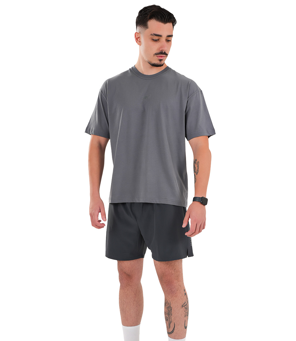 MuscleCloth Basic Oversize T-Shirt Füme