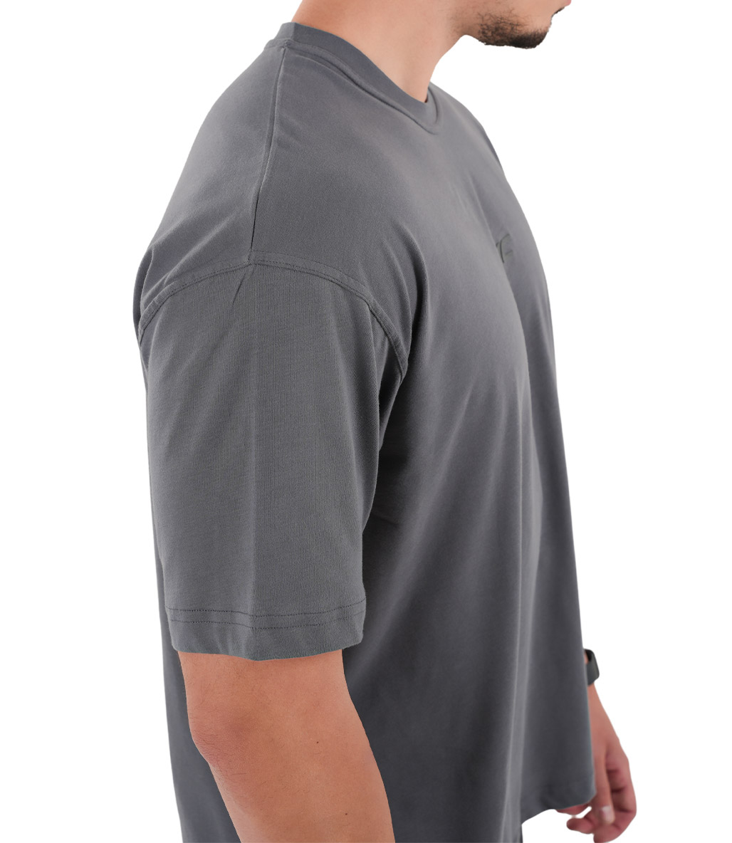 MuscleCloth Basic Oversize T-Shirt Füme