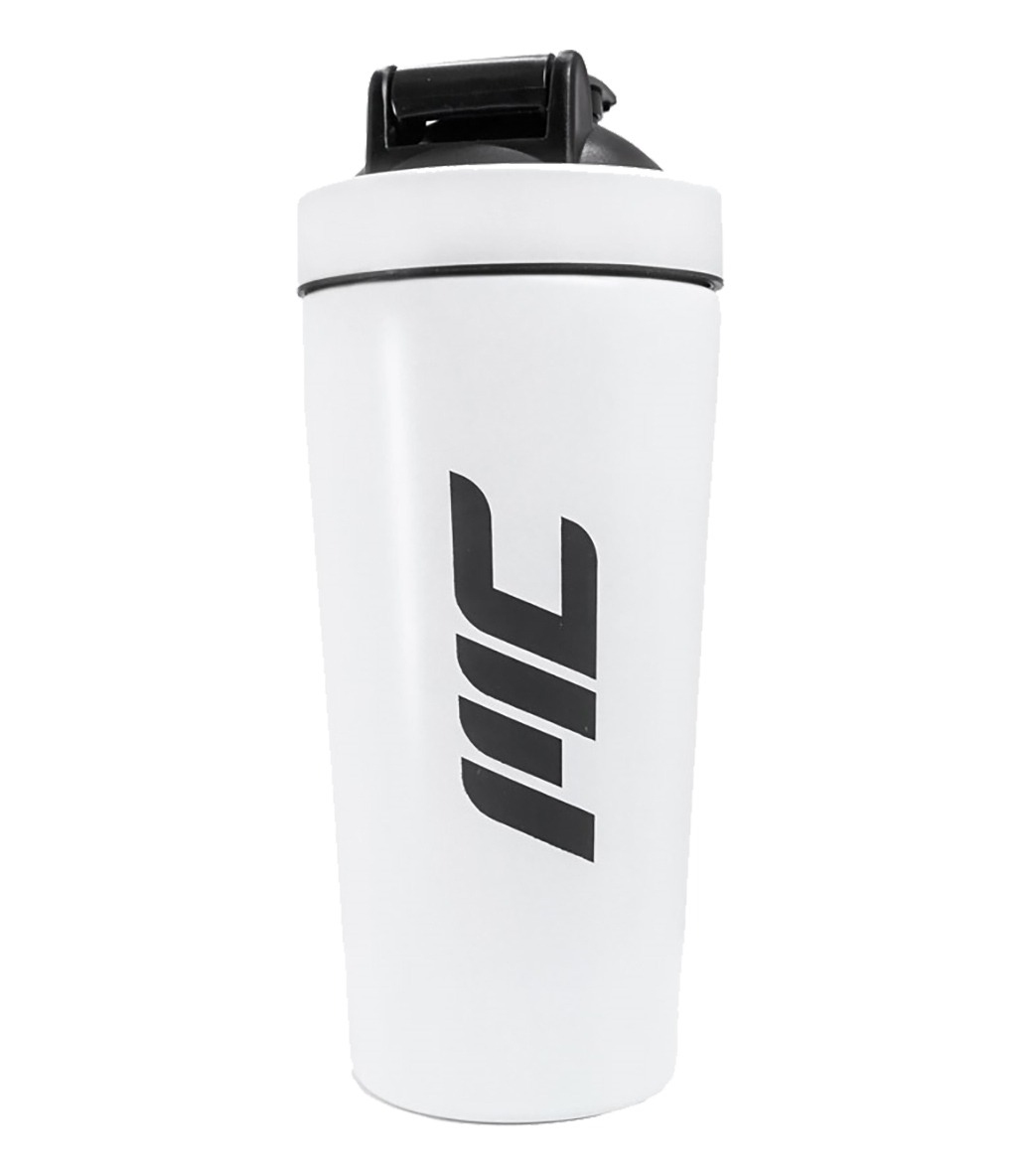 MuscleCloth Elite Termo Çanta Seti Siyah + Paslanmaz Çelik Shaker 739 ml Beyaz