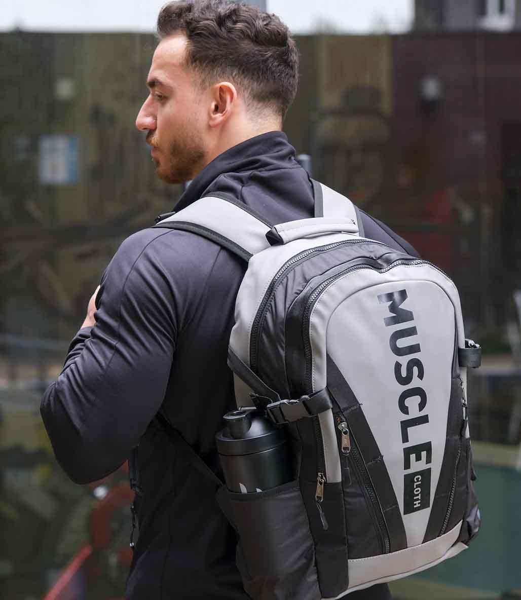 MuscleCloth Glory Sırt Çantası Gri Siyah