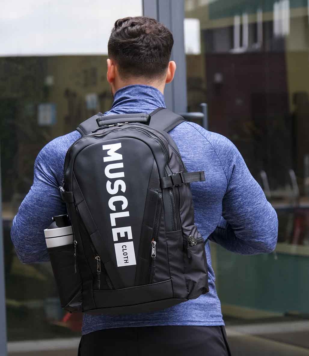 MuscleCloth Glory Sırt Çantası Siyah Beyaz
