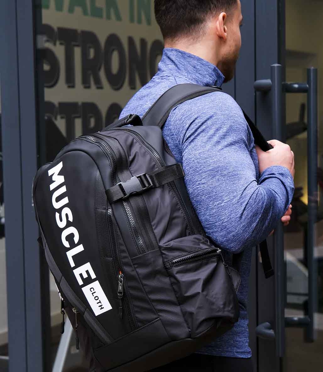 MuscleCloth Glory Sırt Çantası Siyah Beyaz