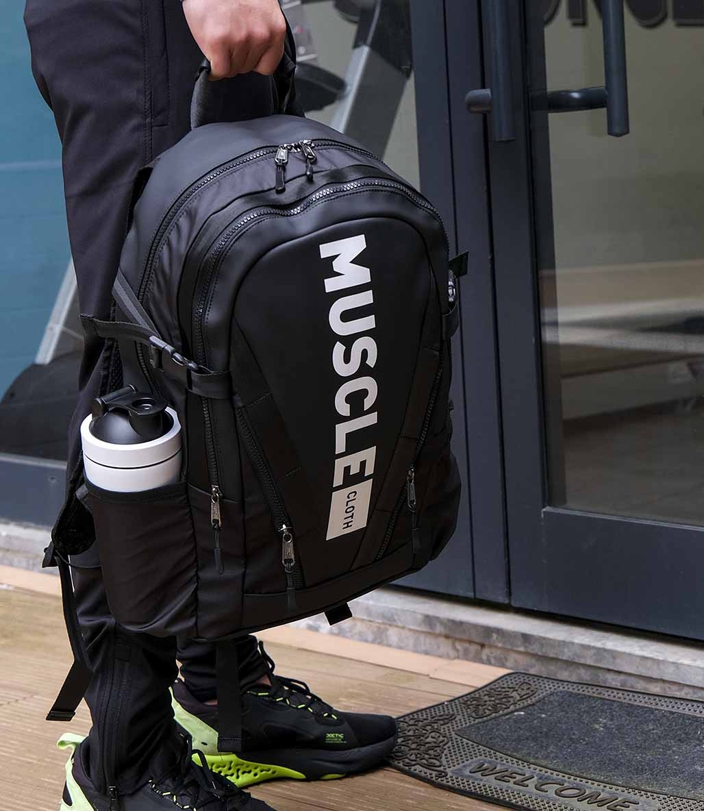 MuscleCloth Glory Sırt Çantası Siyah Beyaz