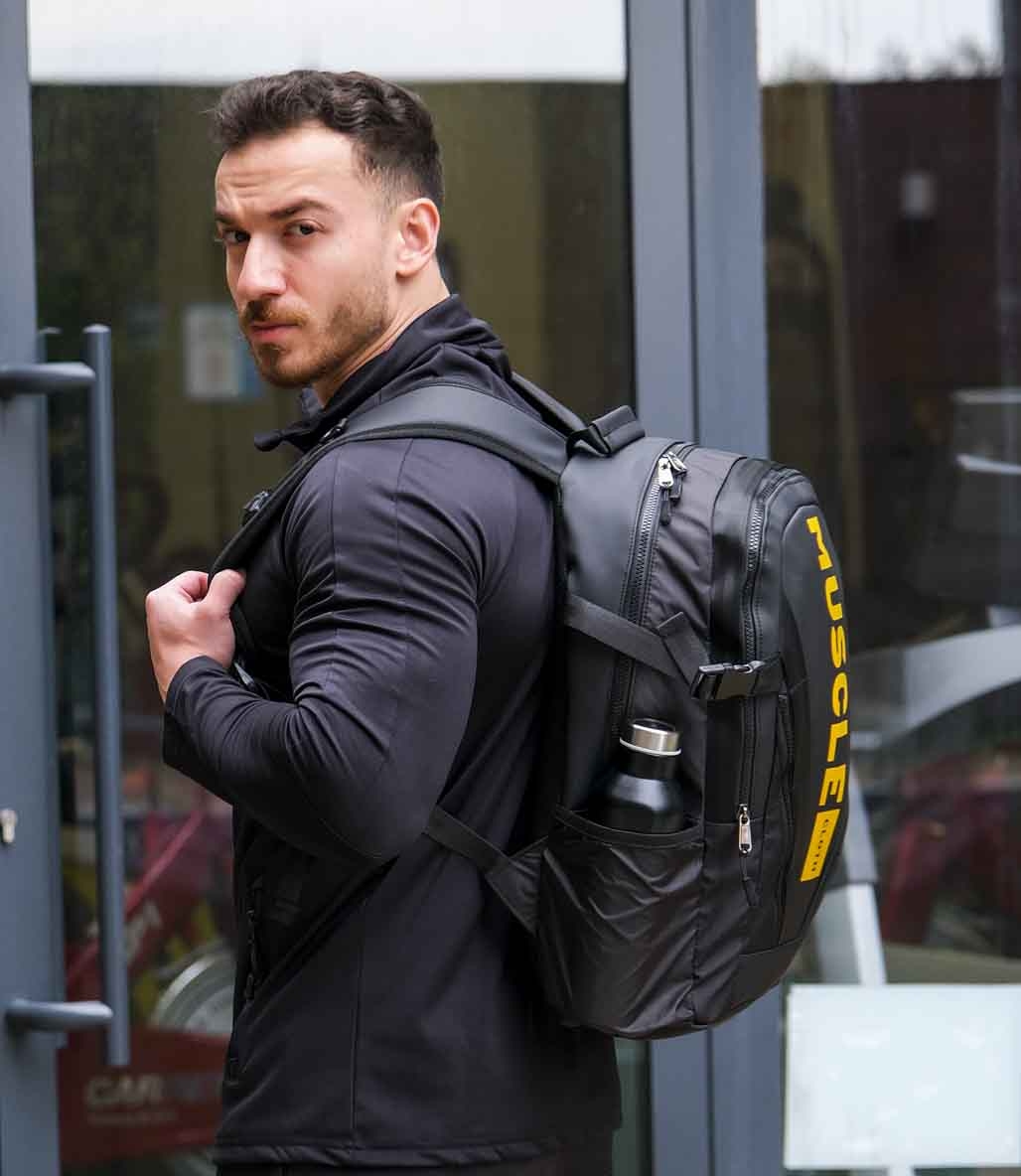 MuscleCloth Glory Sırt Çantası Siyah Turuncu
