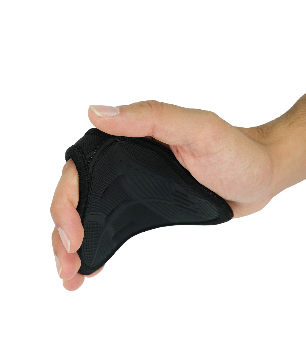MuscleCloth Grip Pads Fitness Eldiveni Siyah