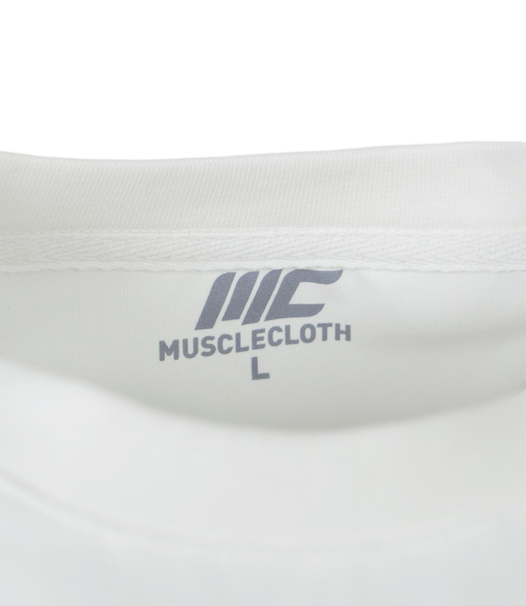MuscleCloth Heavyweight Oversize T-Shirt Beyaz
