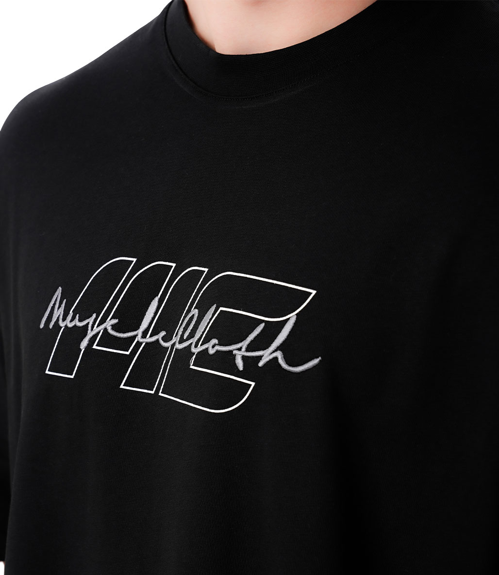 MuscleCloth Icon Heavyweight Oversize T-Shirt Siyah