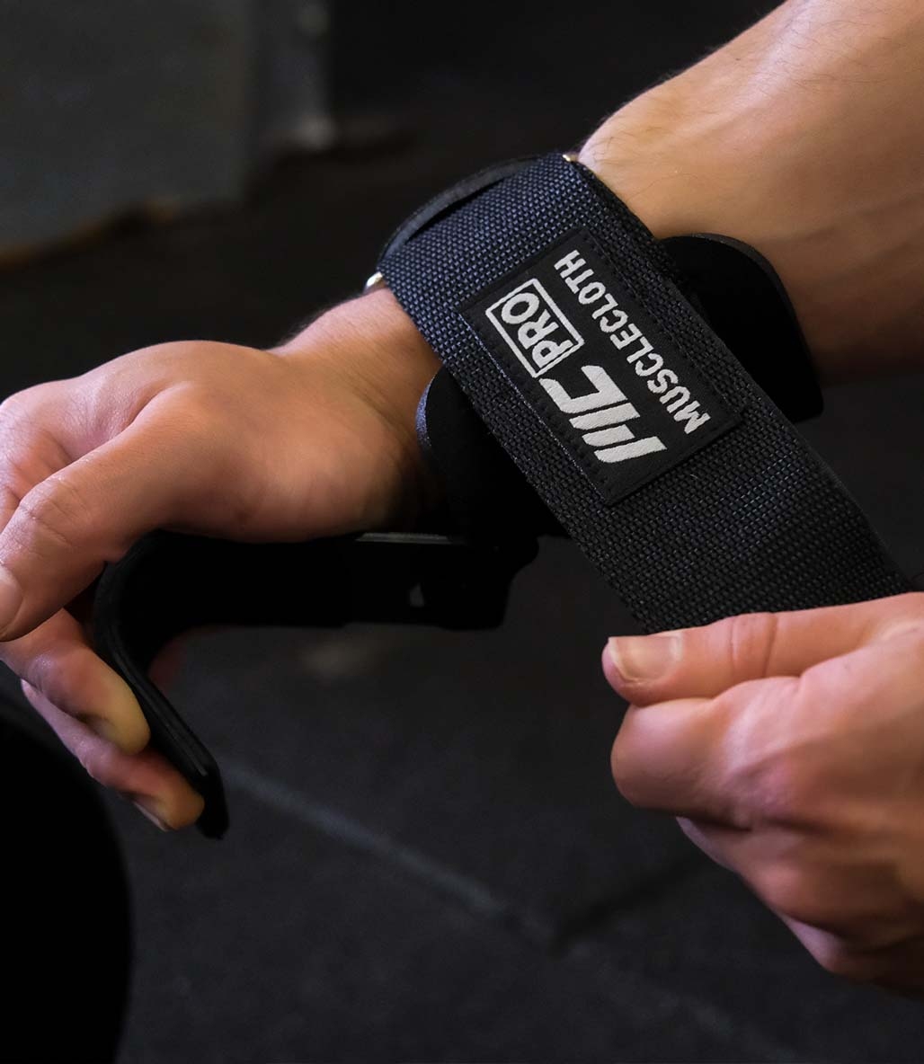 MuscleCloth Lifting Hooks Ağırlık Kaldırma Kancası Siyah