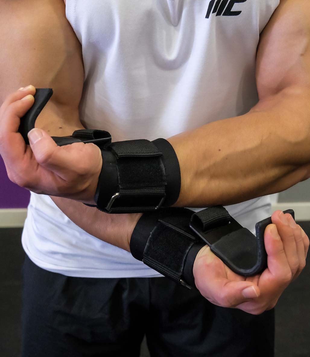 MuscleCloth Lifting Hooks Ağırlık Kaldırma Kancası Siyah