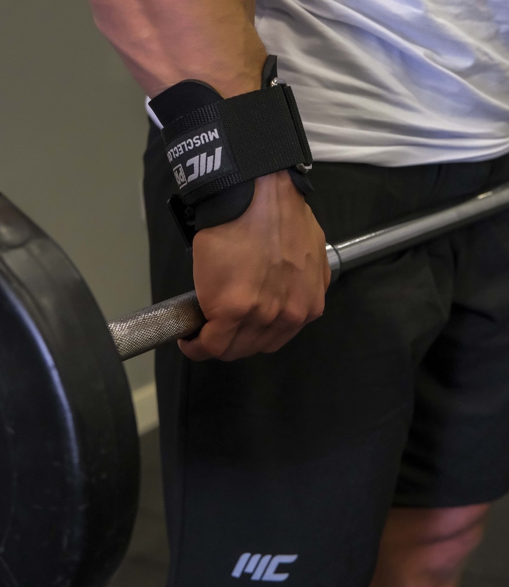 MuscleCloth Lifting Hooks Ağırlık Kaldırma Kancası Siyah