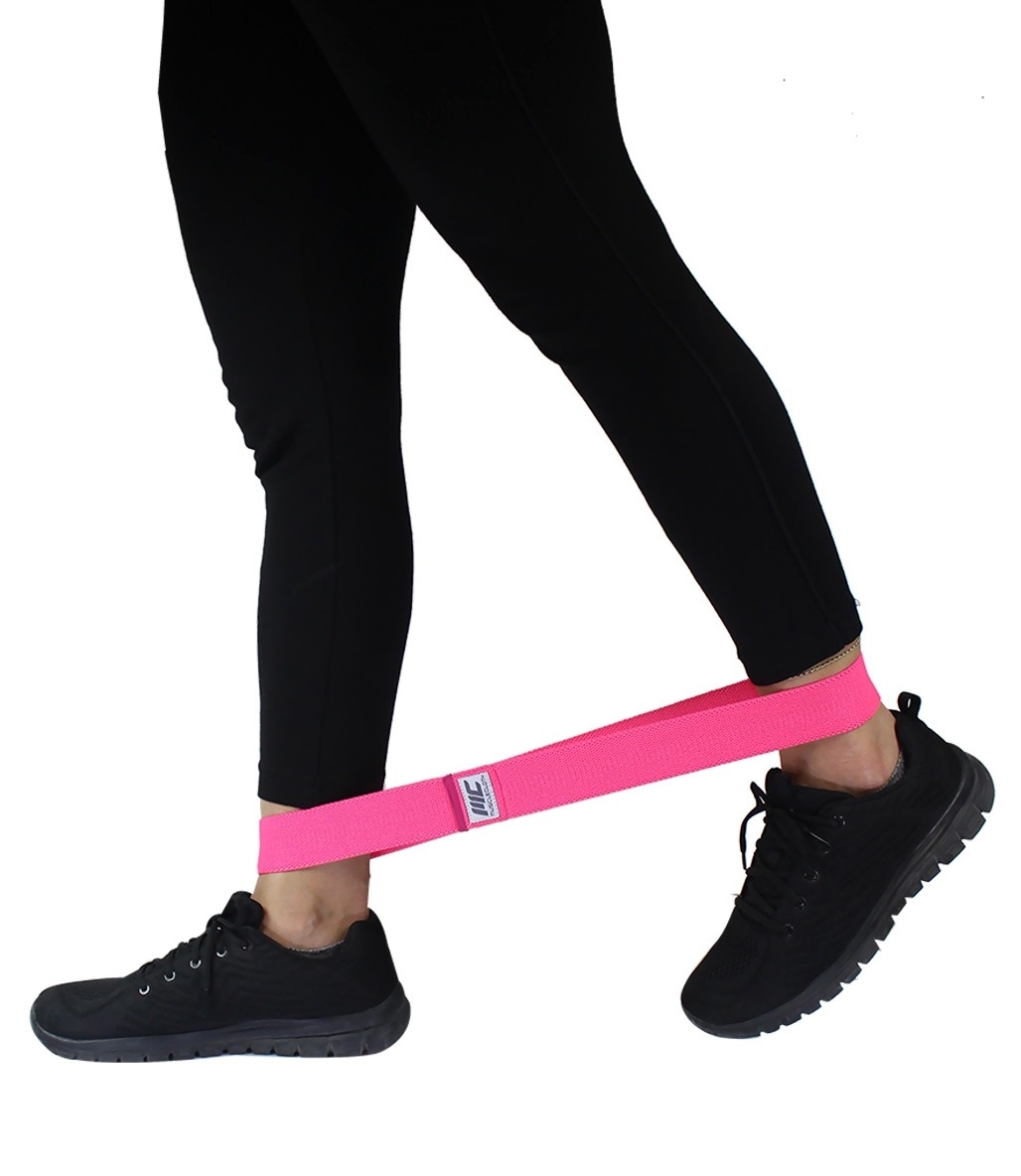 MuscleCloth Loop Band + Active Loop Band Direnç Bandı Seti Pembe Orta