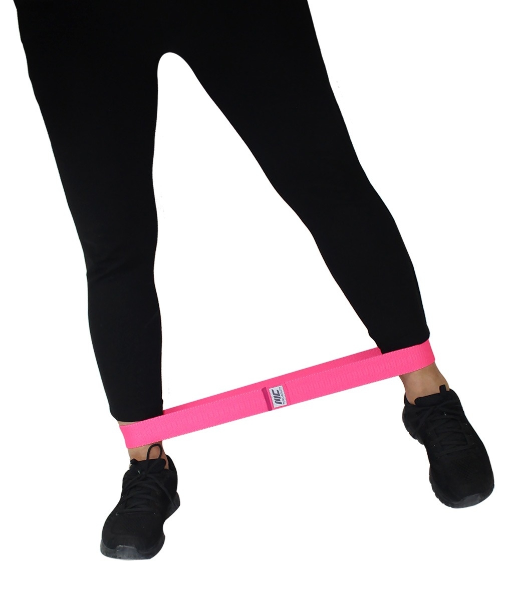 MuscleCloth Loop Band + Active Loop Band Direnç Bandı Seti Pembe Orta