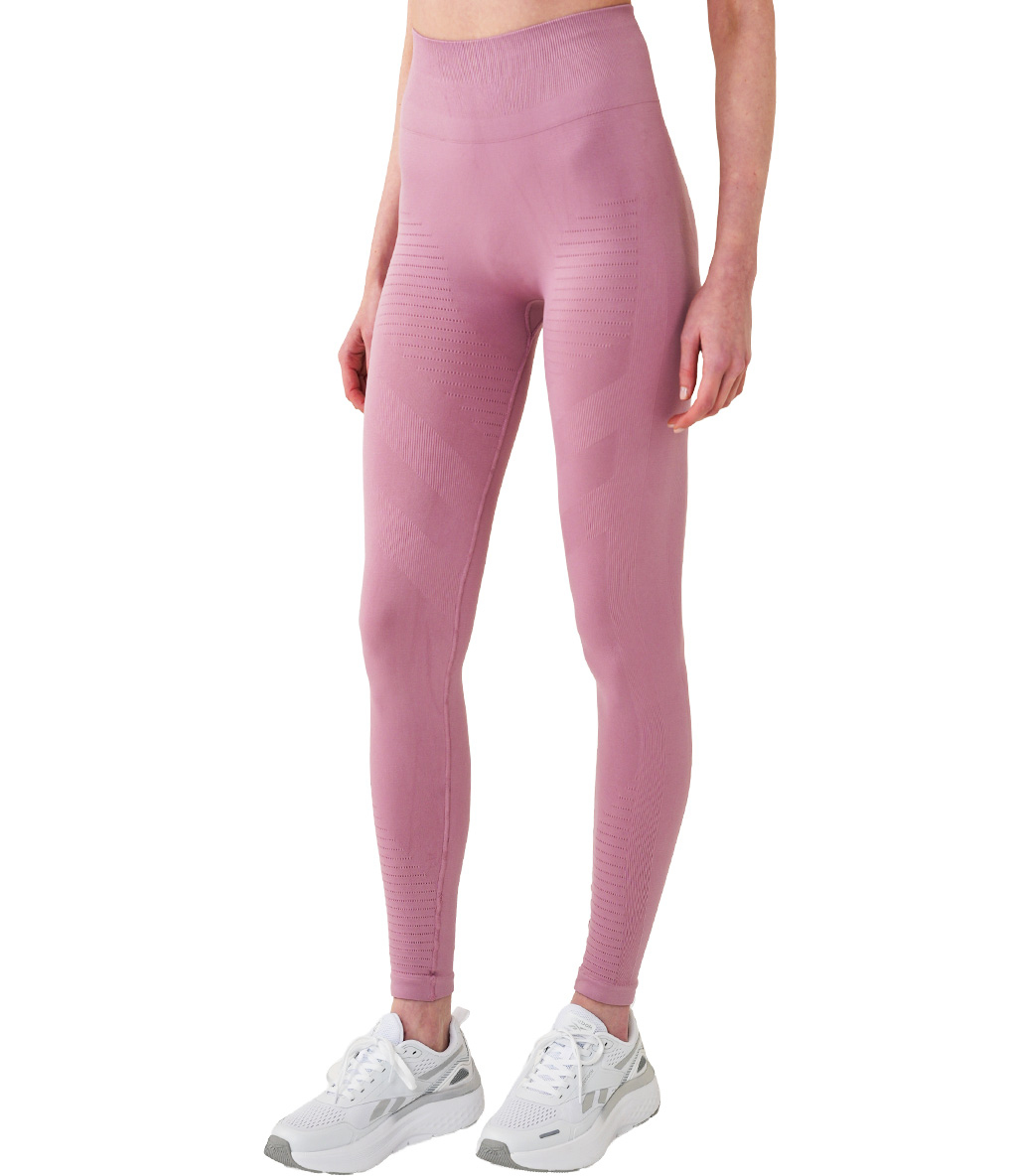 MuscleCloth Nova Seamless Desenli Push-Up Tayt Pembe