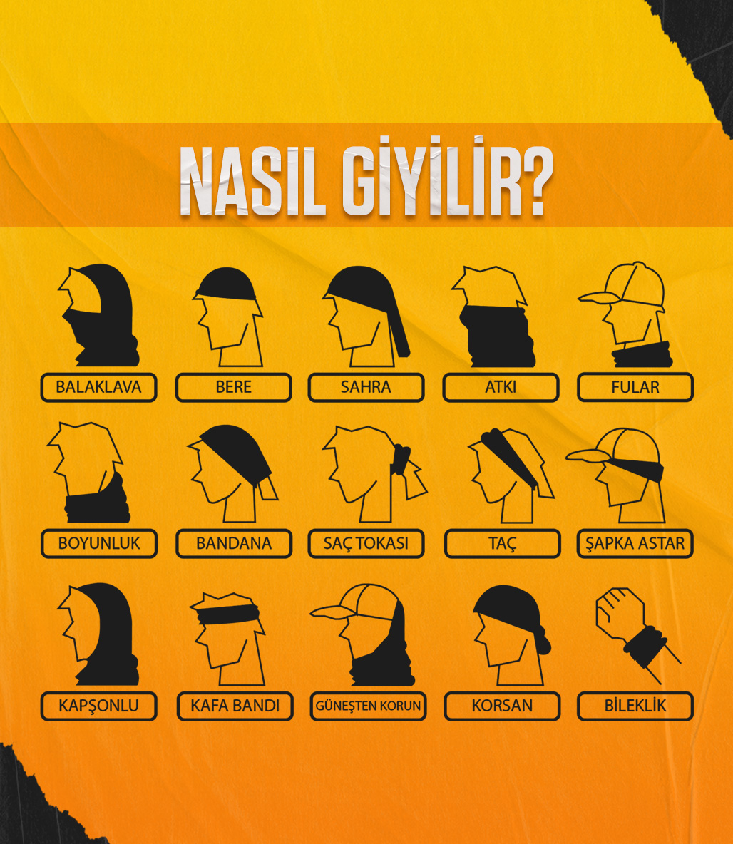 MuscleCloth Çok Amaçlı Boyunluk Blue Pateh