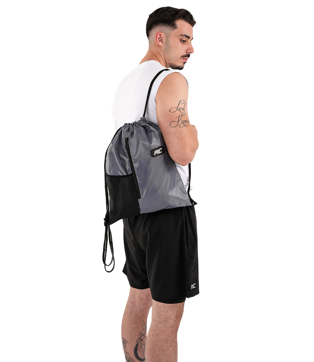 MuscleCloth Players Sackpack Spor Çanta Gri