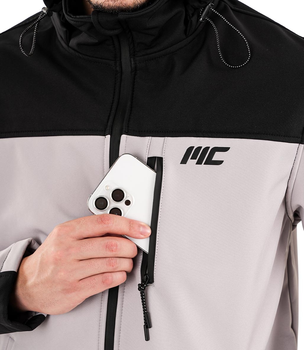 MuscleCloth Pro 2 Softshell Mont Siyah Gri