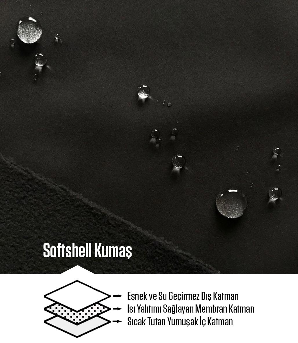 MuscleCloth Pro 2 Softshell Mont Siyah Gri