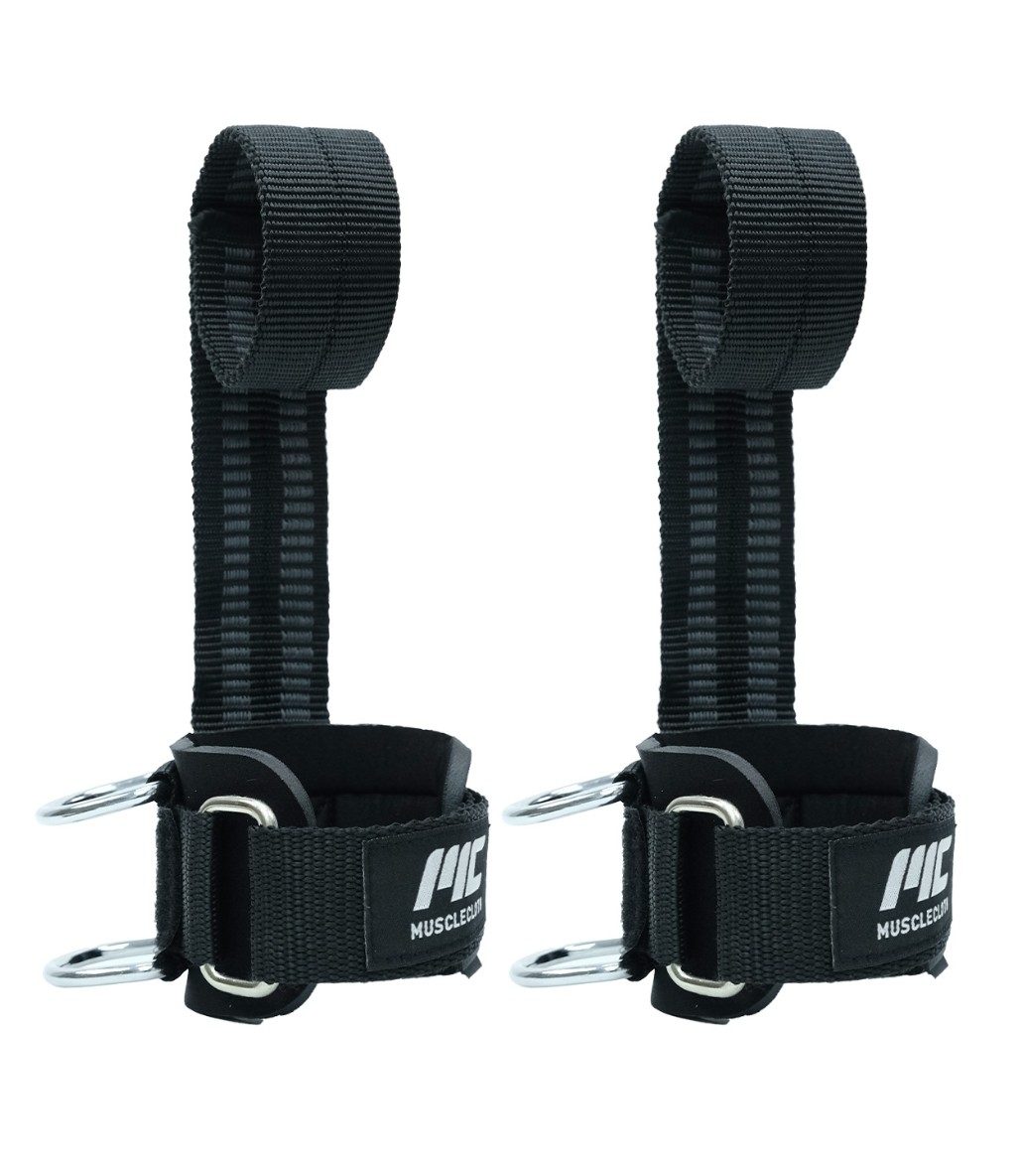 MuscleCloth Pro Big Grip Wrist Cuff 2'li Paket Siyah