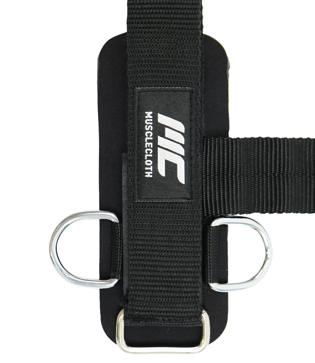 MuscleCloth Pro Big Grip Wrist Cuff 2'li Paket Siyah