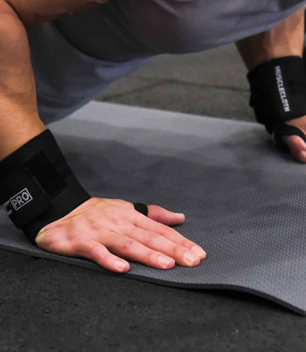 MuscleCloth Pro Wrist Wraps 2'li Paket Siyah