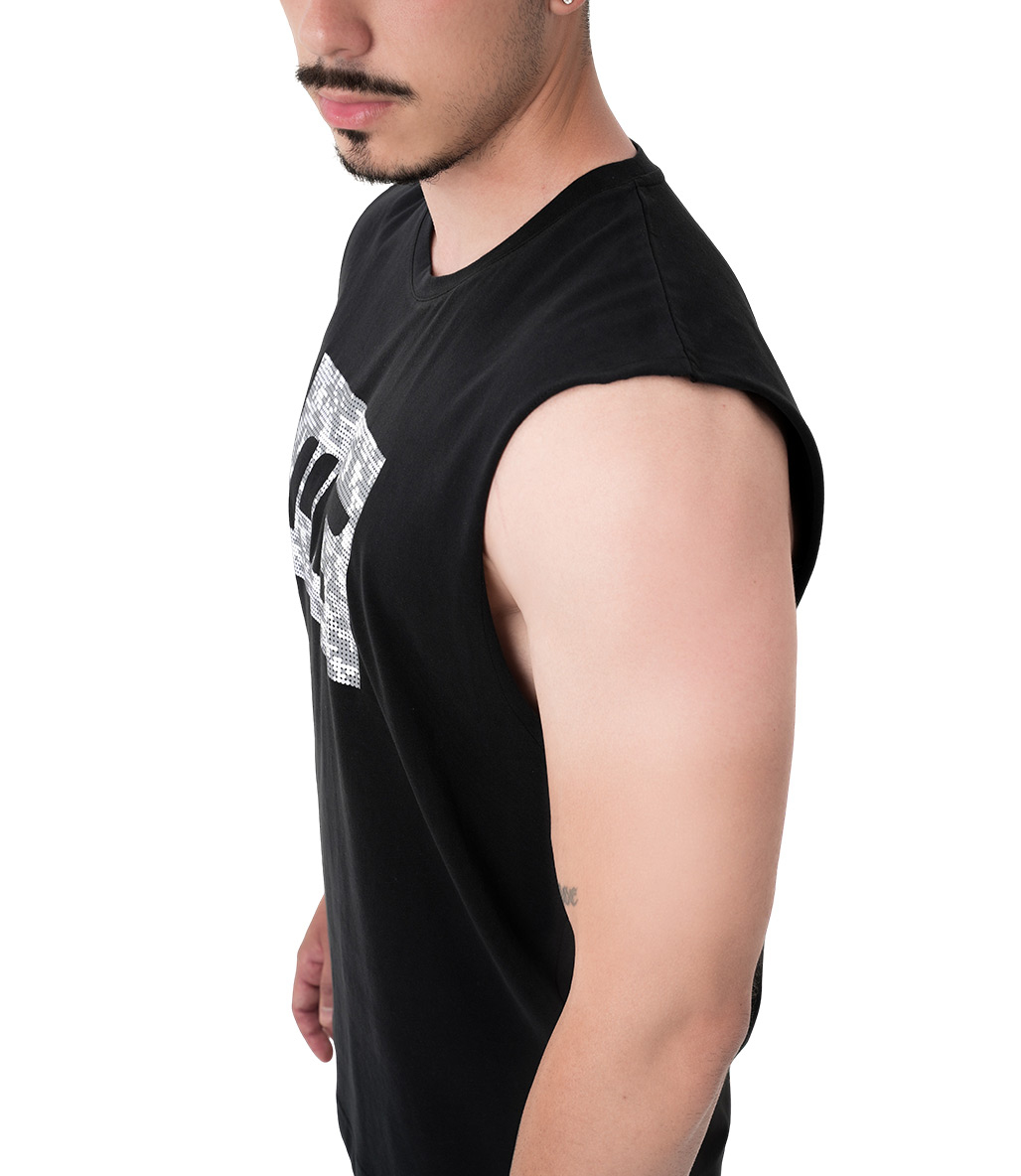 MuscleCloth Tactical Kolsuz T-Shirt Siyah